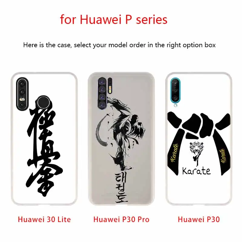 Чехол Kyokushin для телефона с символом карате Huawei P40 P9 P10 P20 P30 Lite чехлы Pro P Smart 2019 мягкий