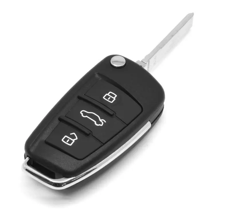 Складной флип дистанционного ключа автомобиля чехла 3 кнопки чехол для AUDI A6 VW