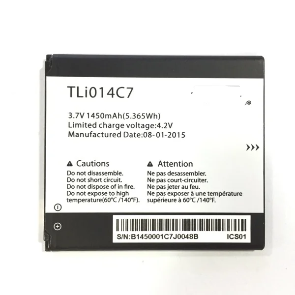 Аккумулятор 3 7 в 1450 мАч TLi014C7 для Alcatel OneTouch Pixi First 4024D 4 0&quot|3.7v 1450mah|batteries batteriesalcatel 3.7v