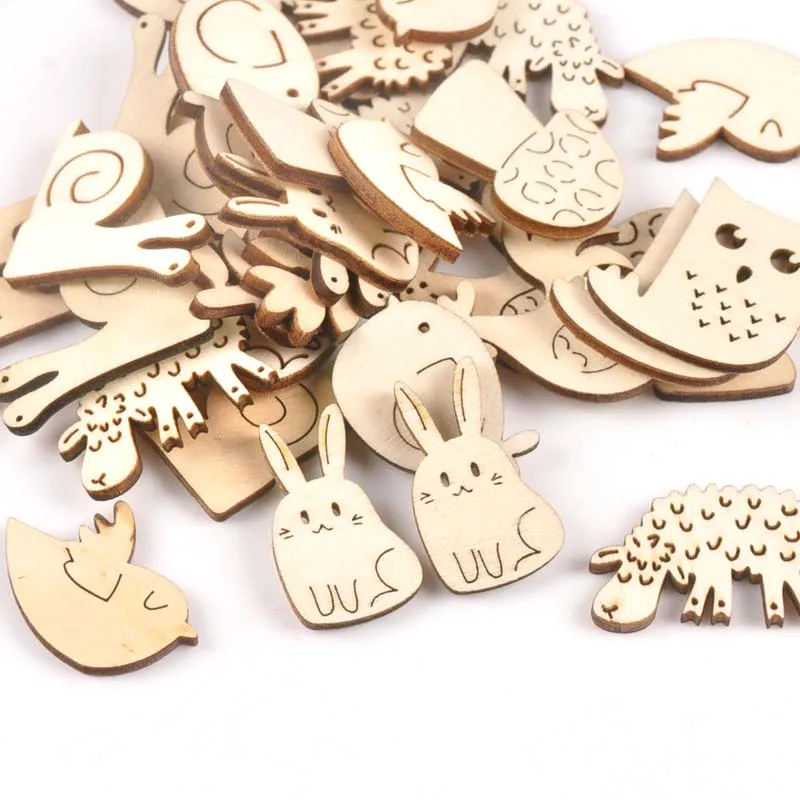 20 шт. деревянные Ломтики для украшения дома скрапбукинга|Поделки из дерева| |