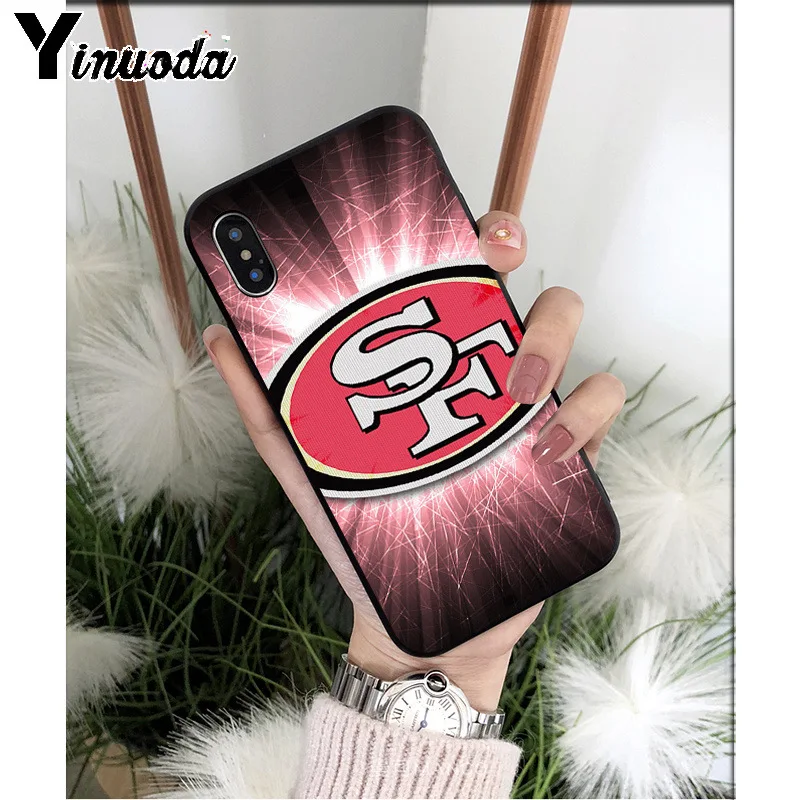 A13 Yinuoda San Francisco 49ers ТПУ мягкий черный чехол для телефона чехол для iPhone 8 7 6 6S Plus 5 5S SE XR X XS MAX чехол - Цвет: A13