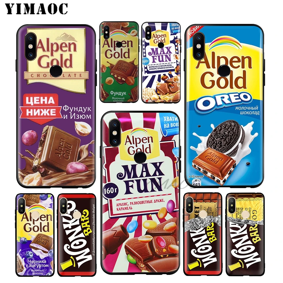 Мягкий чехол YIMAOC Alpen с изображением шоколада wonka Bar для Xiaomi Redmi Note 7 6 6A 5 4 4X 4A 5A S2 7A GO K20