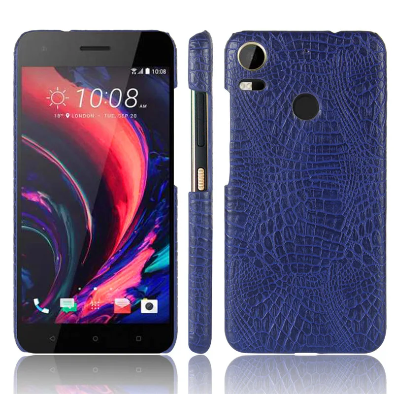 Для HTC Desire 10 Pro 10Pro 5 &quotчехол с крокодиловым узором Жесткий ПК Обложка на заднюю