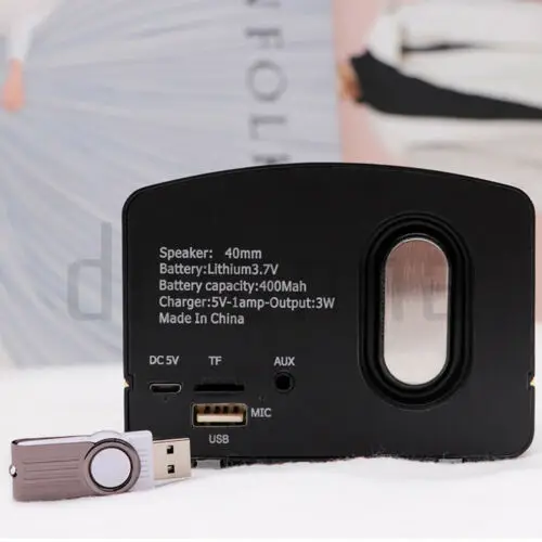 Мини Bluetooth Колонка для телефона бас ретро Беспроводная портативная винтажная