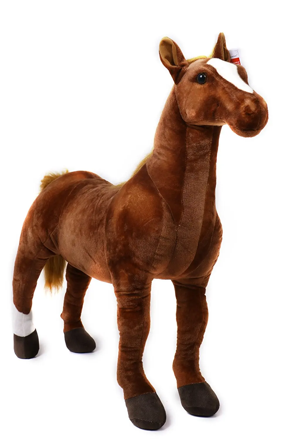 Thorsten the Thoroughbred Horse | Плюшевый пони с набивным животным Gfit для детей домашнее