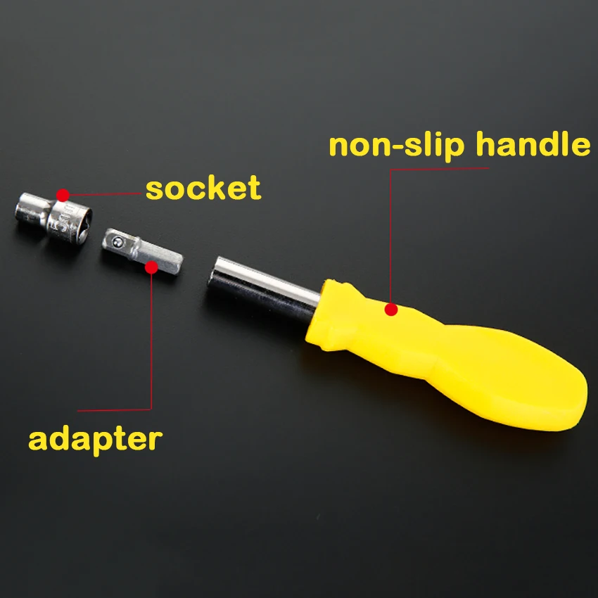 5-12mm Small Socket and Wrench Handle Set Universal Hex multi-function Tool H Spanner for Bicycle Motorcycle Car | Инструменты