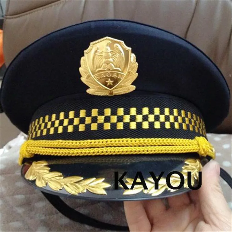 Новые мужские головные уборы для охраны и армейские козырьки, мужские военные шапки для полиции для косплея на Хэллоуин, рождественские подарки на праздник