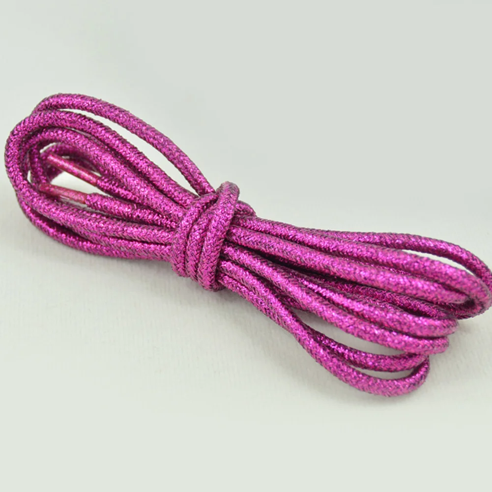 1 пара модные Волшебные светоотражающие шнурки для обуви золотой Шелковый