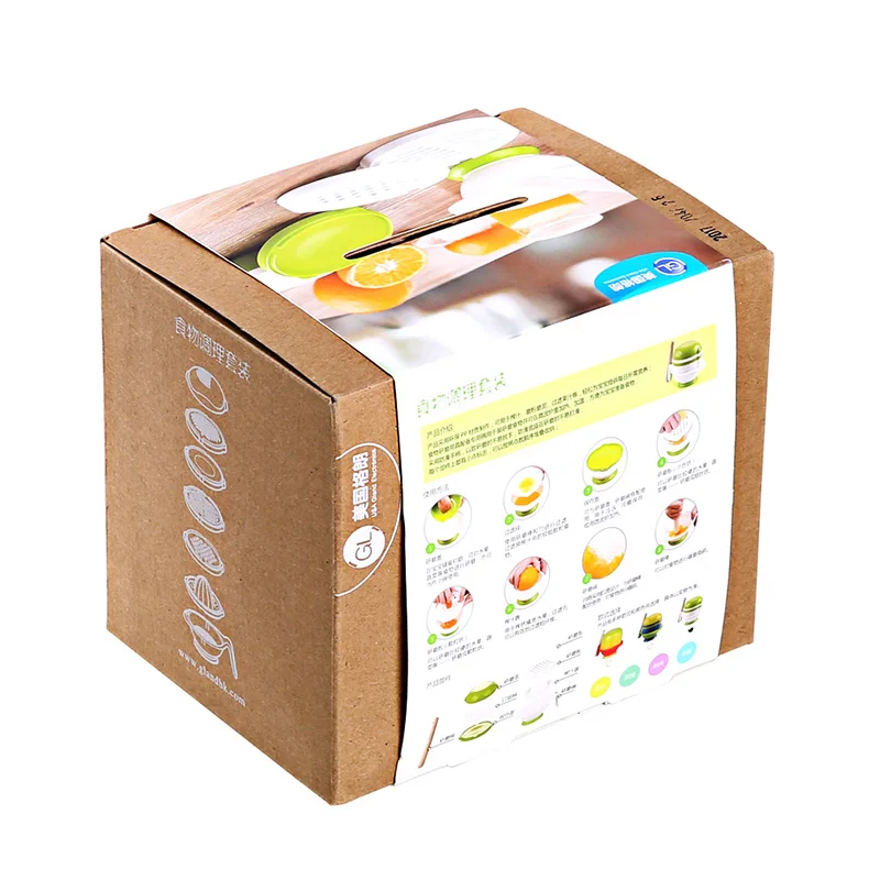 

GL 8pcs/Set Baby Feeding Set Baby Food Mill Fruit Feeder Grinder Bowl Baby Food Maker Kitchenware Grinding Bowl For Baby Kids