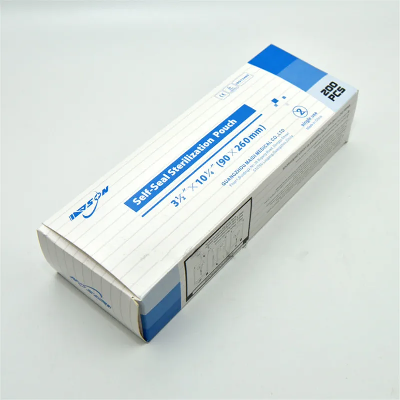 Автоклавная стерилизационная сумка с самопечатью 200 шт. стерилизованный мешочек