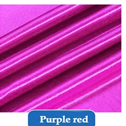 purple red Высококачественная шелковая велюровая дышащая ткань для платья, скатерти для шитья, сделай сам, Лоскутная Ткань - Цвет: purple red