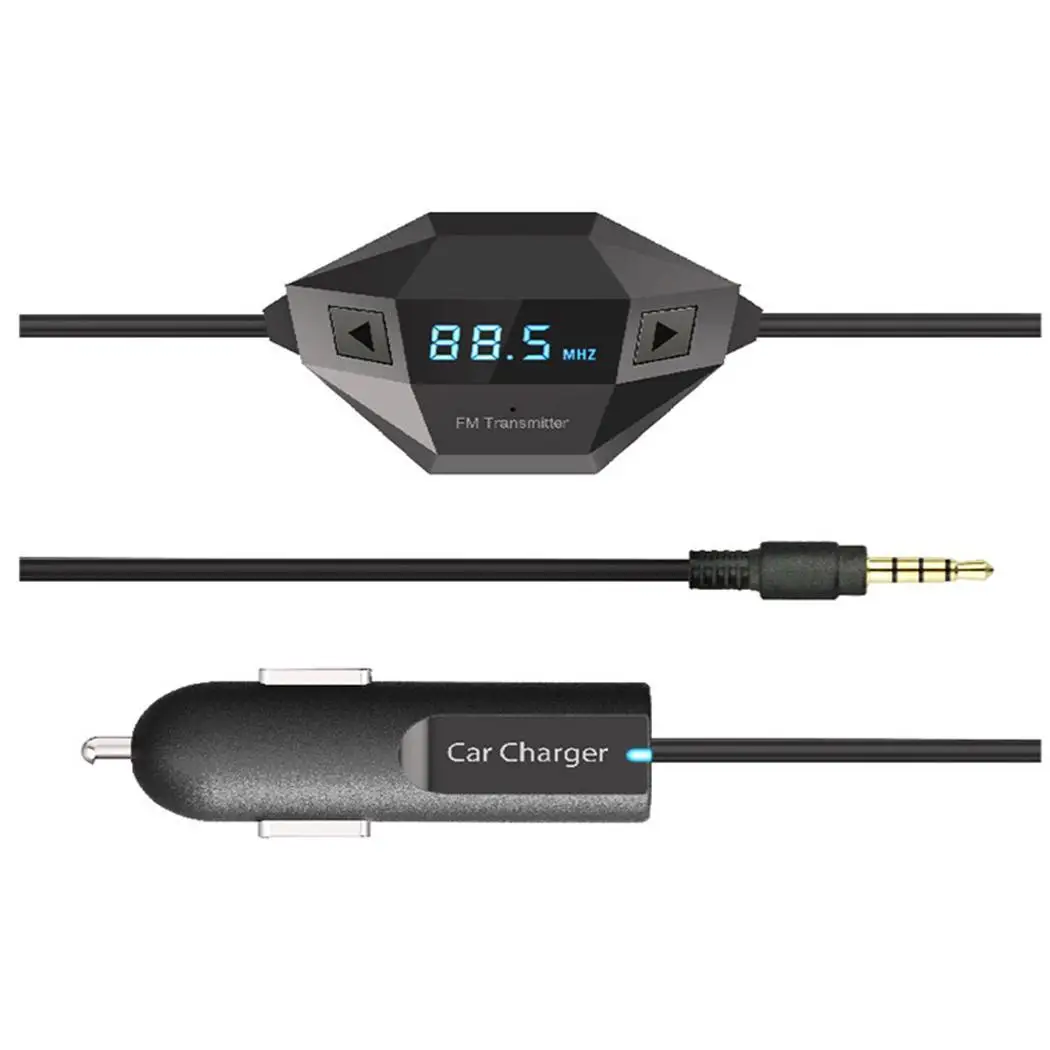 Автомобильный беспроводной fm передатчик Hands free автомобильный комплект 3 5 мм
