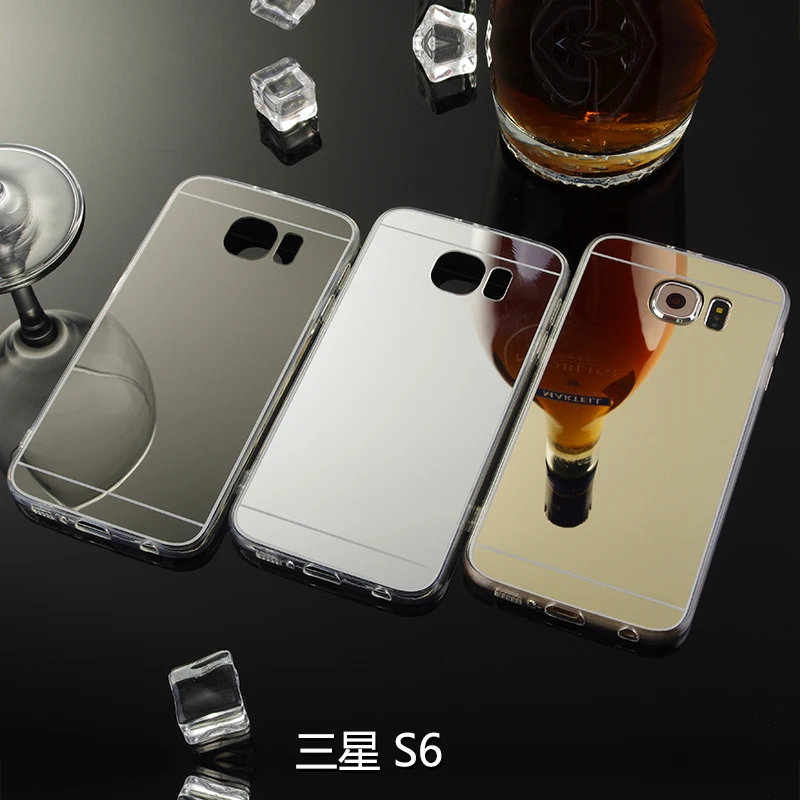 Для Samsung Galaxy S6 Зеркало чехол ТПУ Мягкая задняя крышка для g9200 Чехол сотовый