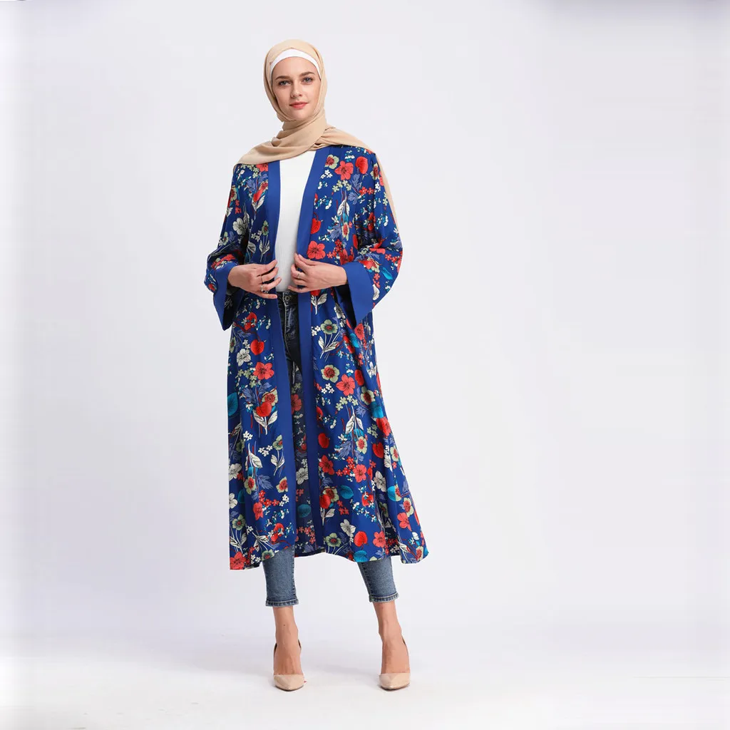 Женское длинное платье-Кафтан Abaya свободное платье в арабском и мусульманском