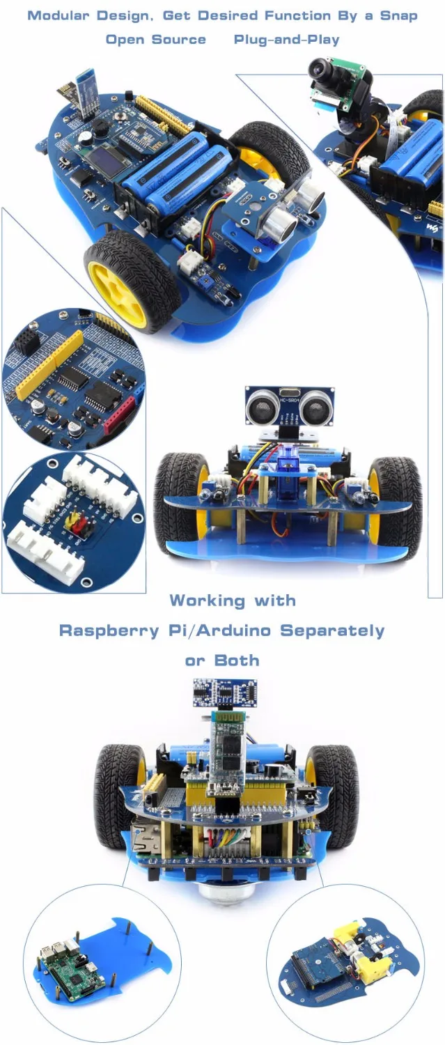 AlphaBot-Ar-Bluetooth робот пульт дистанционного управления Комплект UNO PLUS +