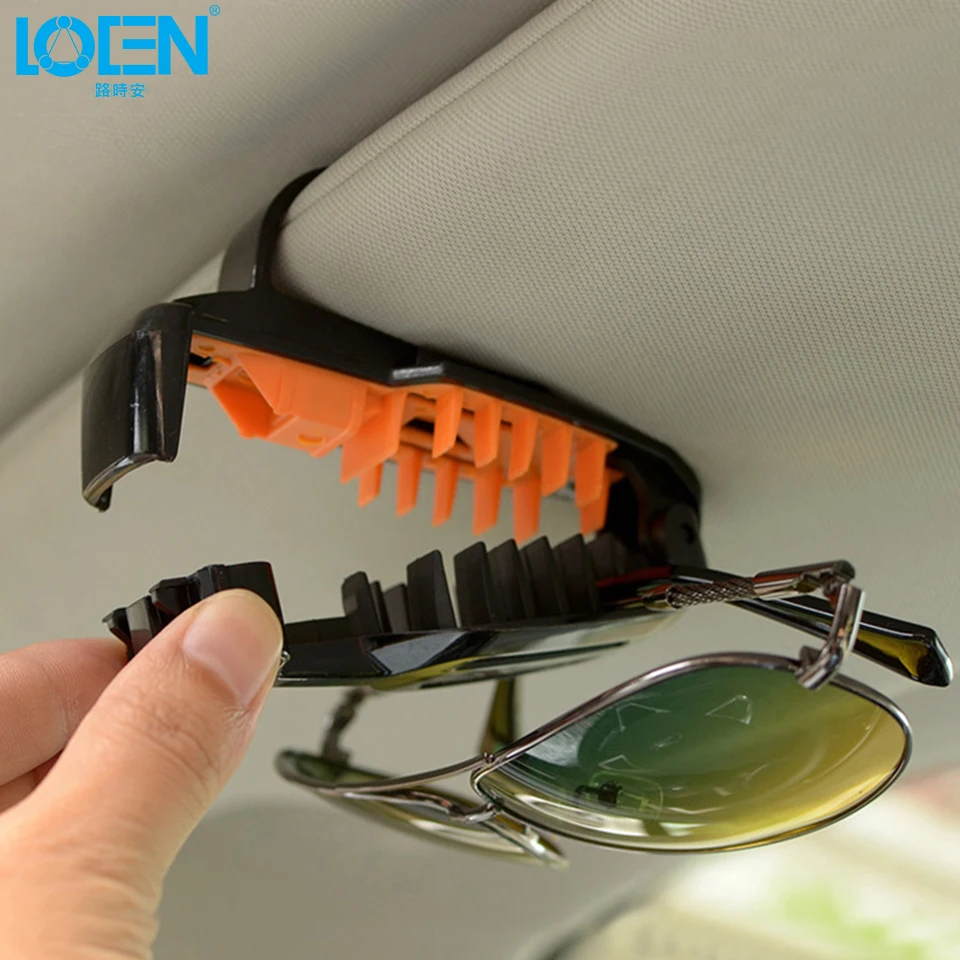 LOEN ABS 1 шт. автомобильный солнцезащитный козырек очки солнцезащитные держатель с