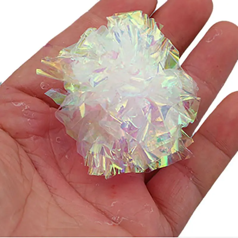 12 шт. игрушки для кошек Mylar Crinkle игрушка кошки в виде шара интерактивное звуковое