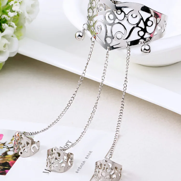 Модные украшения Сталь и Титан Винтаж резные полые кисточкой цепи изысканный