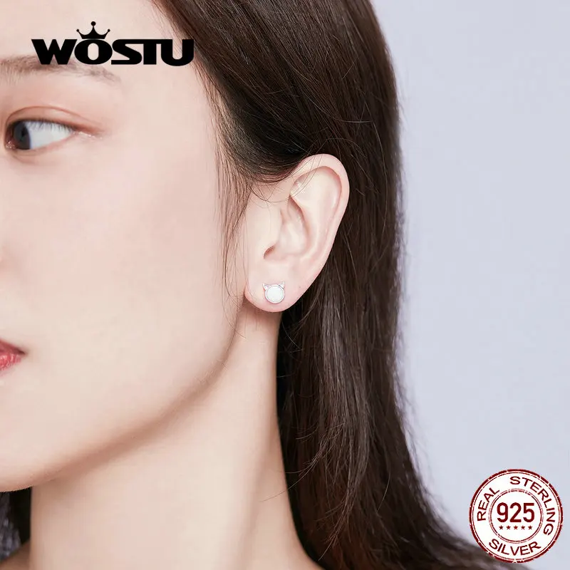 Серьги-пусеты WOSTU из серебра 925