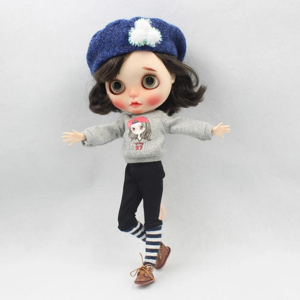 Ледяная кукла DBS Blyth игрушка наряд ледяной licca модный костюм одежда с шляпой и