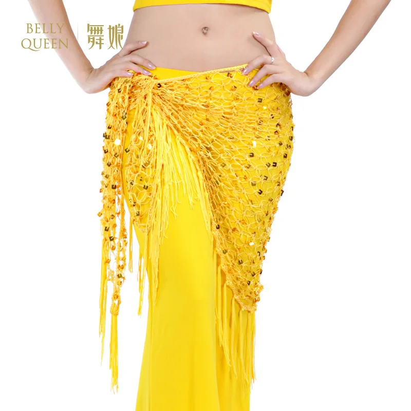 Тренировочный платок для танца живота эластичный длинный треугольный пояс с