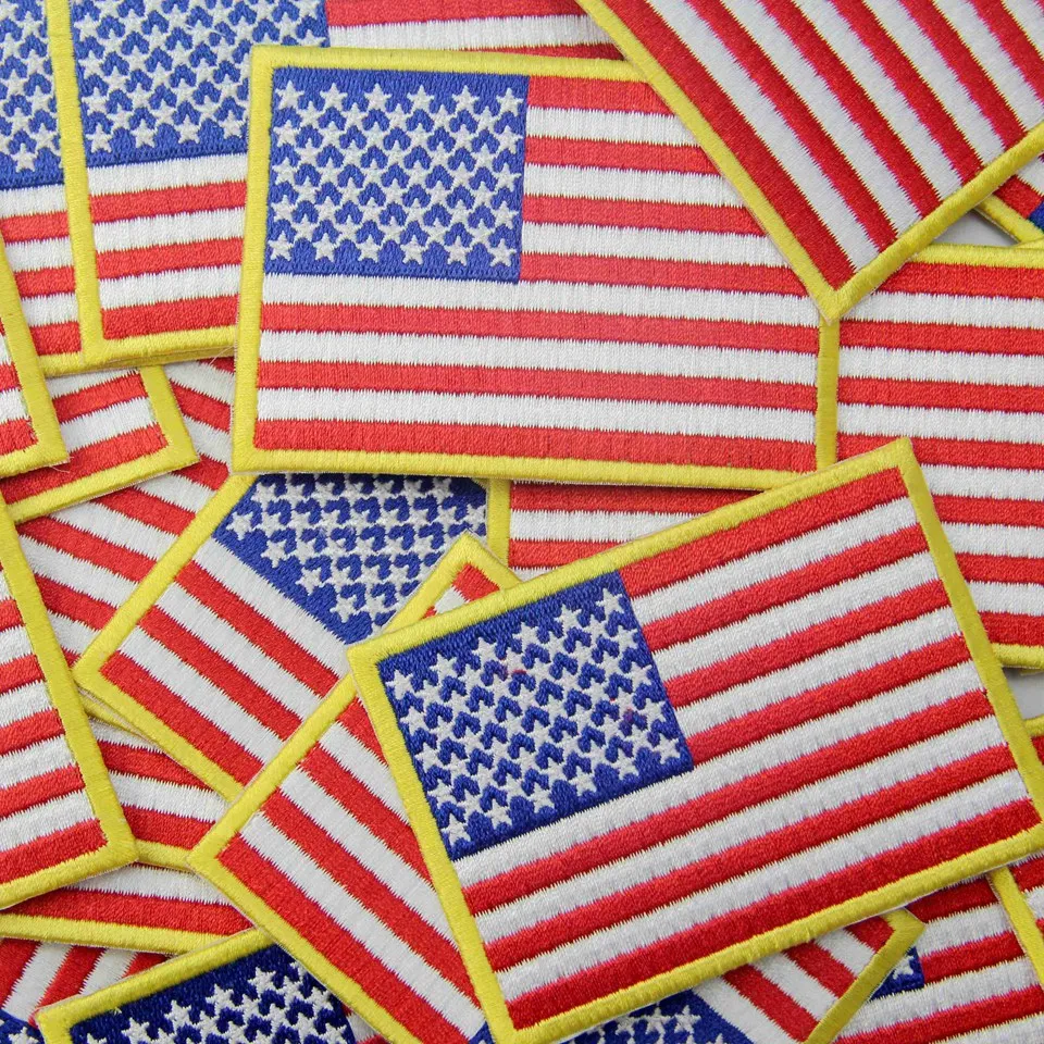 Embird patches экологически чистые патчи для куртки американский флаг вышитая сумка