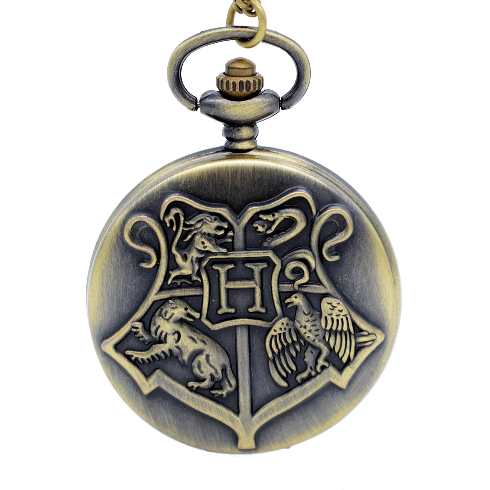 Новая Мода Бронзовый/черный Гарри Поттер Хогвартс школьный символ H кварцевые