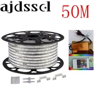 220v 110v led strip 5050 50m 100m ip67 waterproof rgb dual color rope lighting for outdoor with rf remote controller by dhl