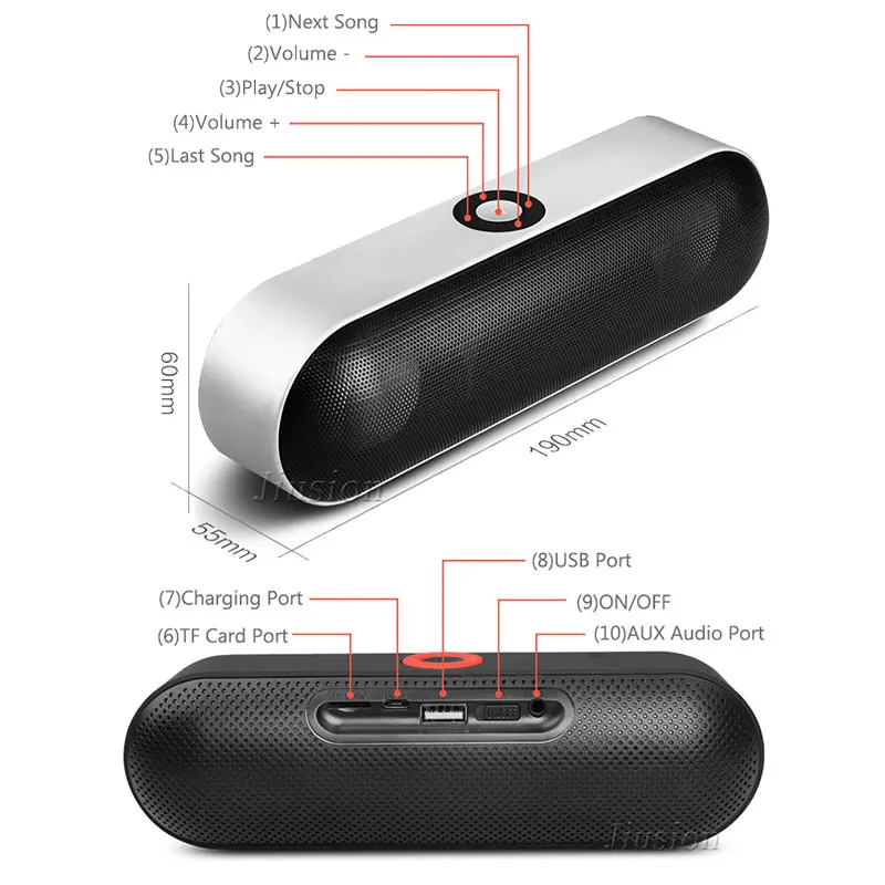 Новый NBY 18 Bluetooth Динамик мини Портативный звуковая панель с реверсивным звуковым
