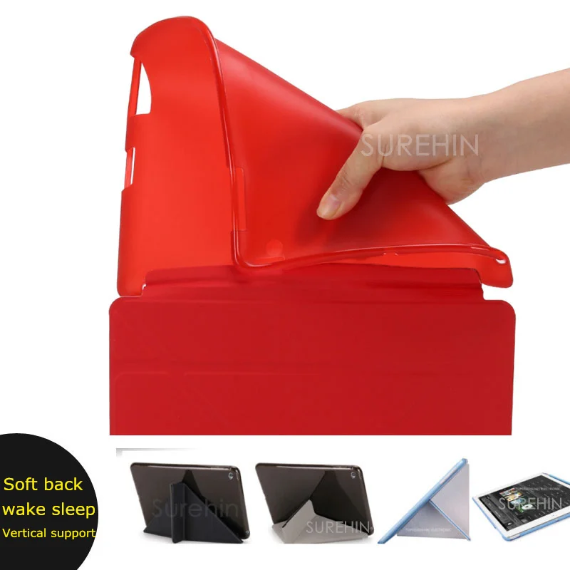 Хороший Гибкий Мягкий Силиконовый ТПУ смарт чехол из искусственной кожи для apple