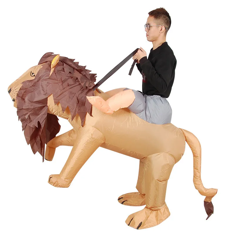 

Lion Tiger Anime Cosplay Costumes Adult Inflated Garment Halloween Christmas Party Outfits Sets Men Clothes Make Up Toys Disfraz