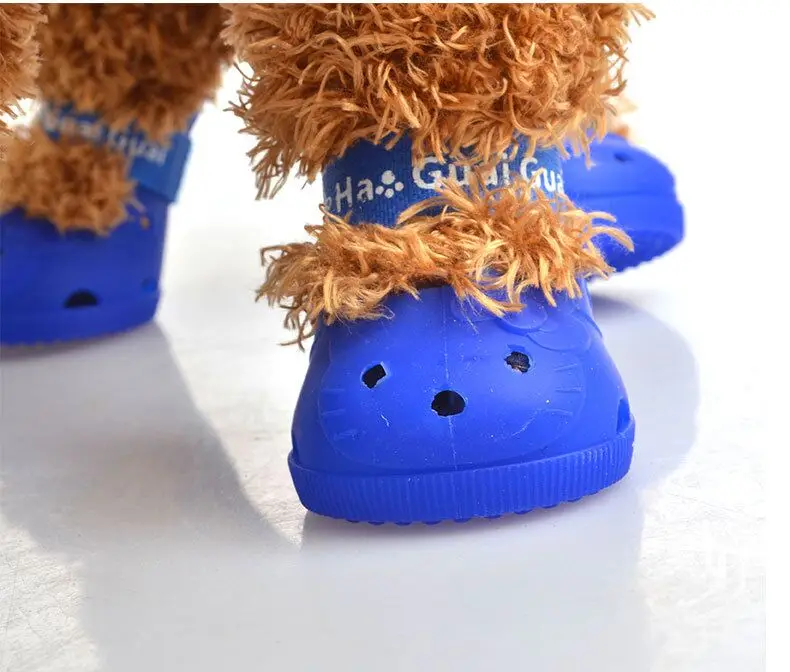 E89 летняя обувь для собак модная домашних животных ботинки 4 шт./компл. | Дом и сад