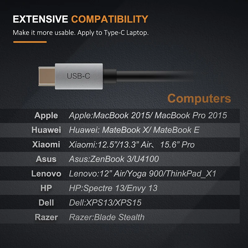 USB C концентратор Cabletime 4 порта 3 0 Тип 1 сплиттер с PD для ноутбука MacBook Samsung Galaxy S9/S8/Note 9