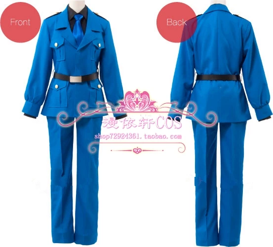 APH Axis Powers Hetalia/Северная Италия Фелисиано Униформа Vargas наряд Косплэй костюм: пальто