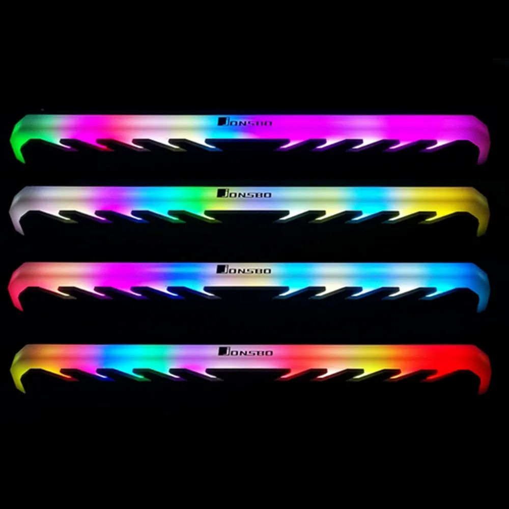 Теплоотвод ОЗУ JONSBO RGB 256 цветов автоматическое изменение алюминиевый радиатор