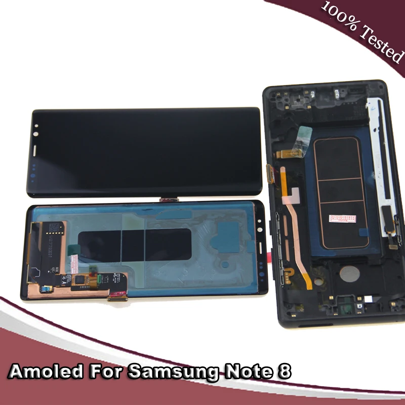 AMOLED Замена для samsung galaxy note 8 note8 N950 N950F ЖК-дисплей + сенсорный экран дигитайзер