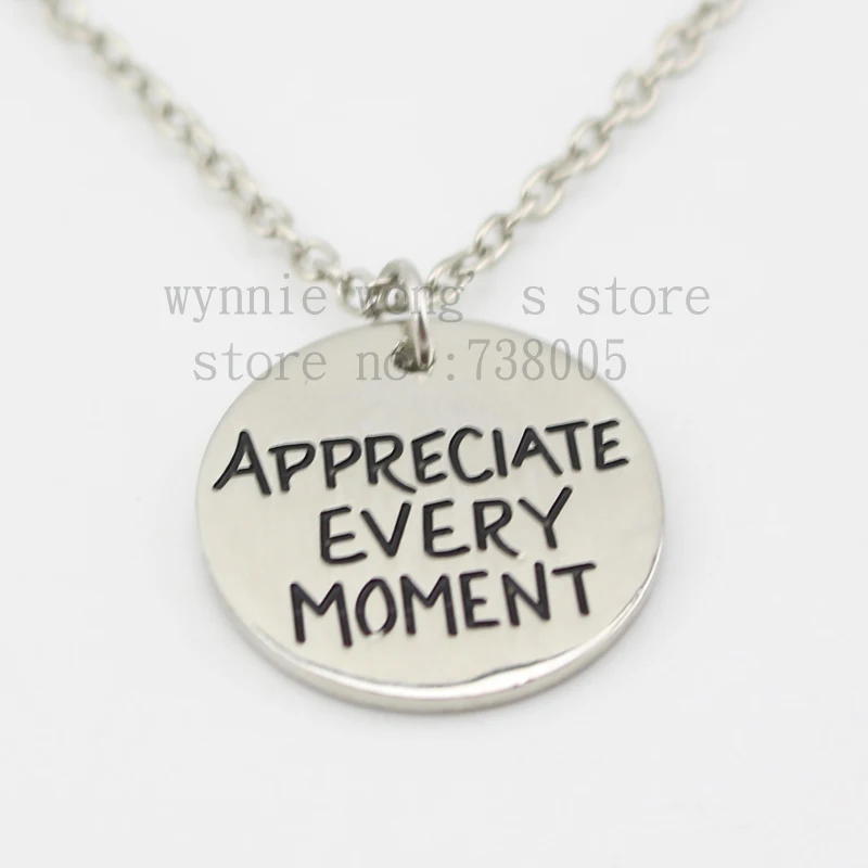 Новинка 2015 вдохновляющее ожерелье реверсивное оцените каждый момент ничего не