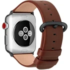Ремешок для часов iWatch 7SE6543 из натуральной кожи, кожаный браслет для Apple Watch 454442414038 мм