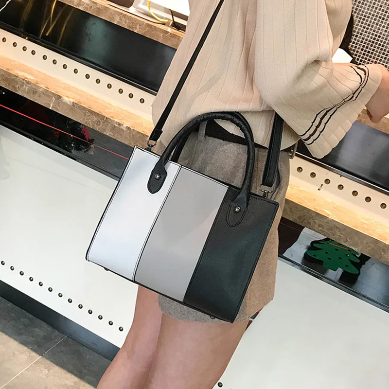 Женская сумка Повседневная мессенджер хит цвета кожаная на плечо|Сумки с