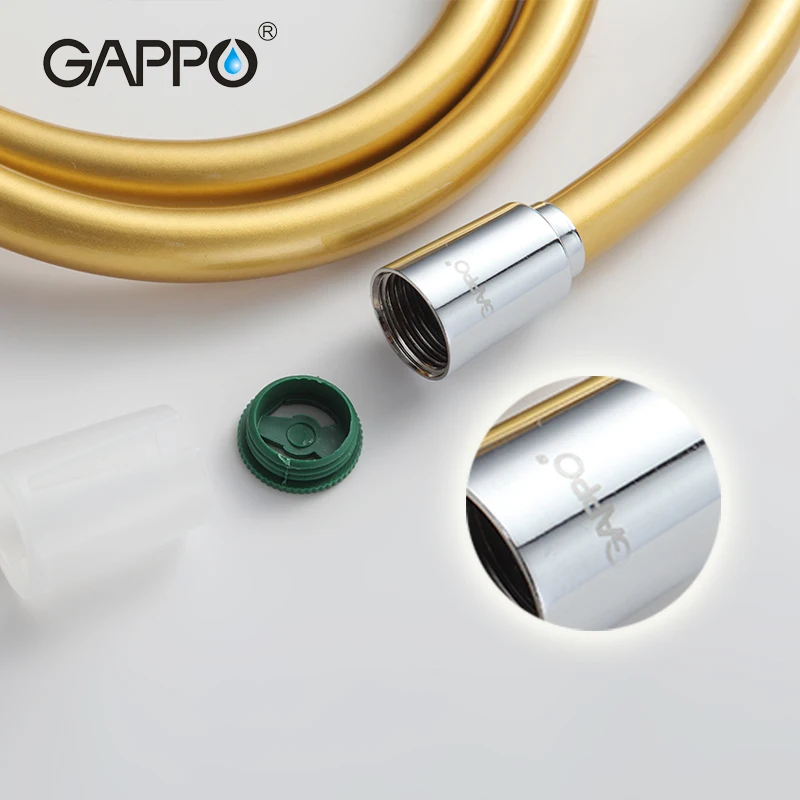 GAPPO золотые сантехнические шланги ПВХ труба для ванной гибкий шланг душа
