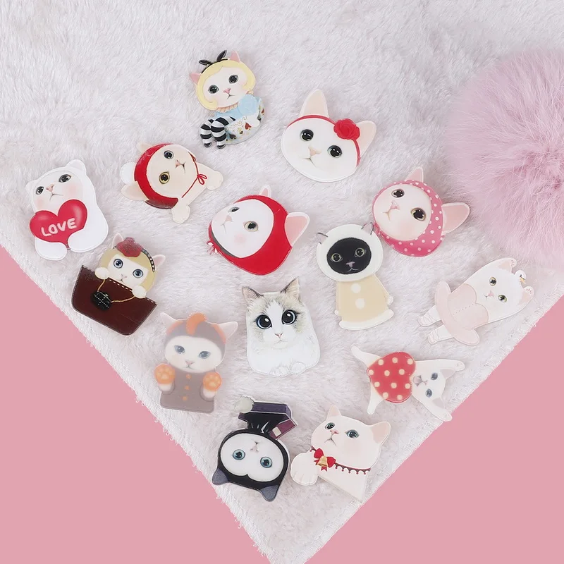 Модная акриловая брошь для девочек 1 шт./лот в японском стиле с милым рисунком