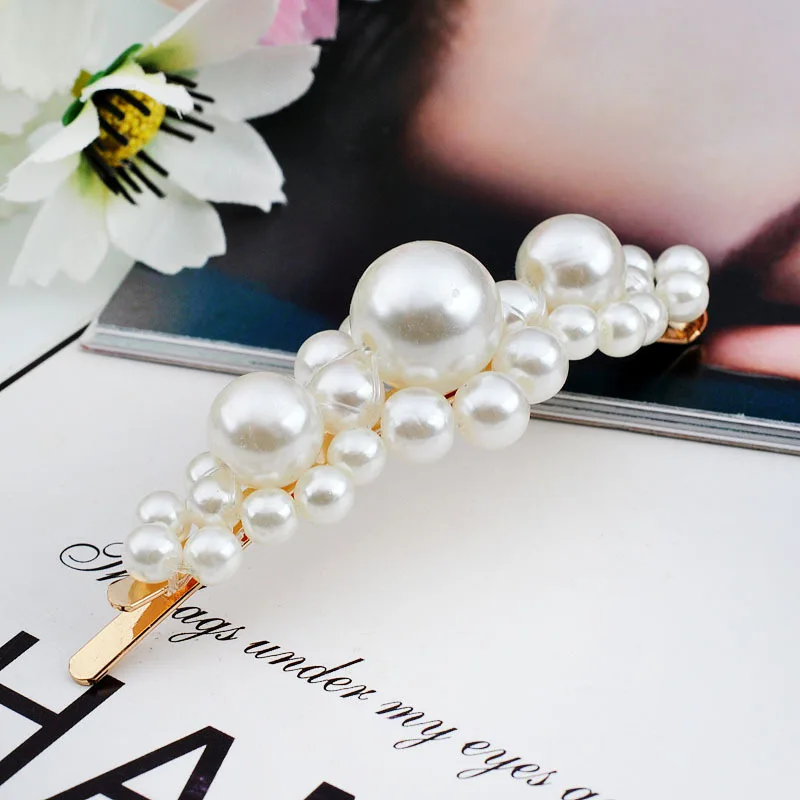2019 модная жемчужная металлические заколки женская заколка для девочек волос