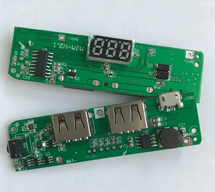 Светодиодный чехол PCB 8 секций зарядка аккумуляторов 18650 20000 мАч полимерный