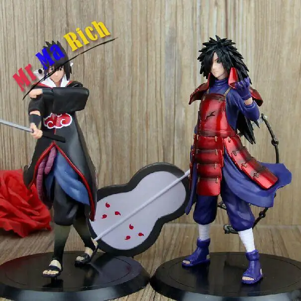 Экшн фигурки Naruto Uchiha Madara Sasuke ПВХ 2 шт./лот 15 см ~ 18 см|pvc action figure|figure modelmadara uchiha |