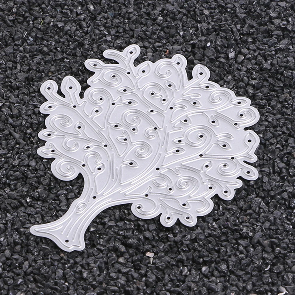 Прекрасный дерево DIY металлический трафарет Трафареты для Скрапбукинг Новый 2018