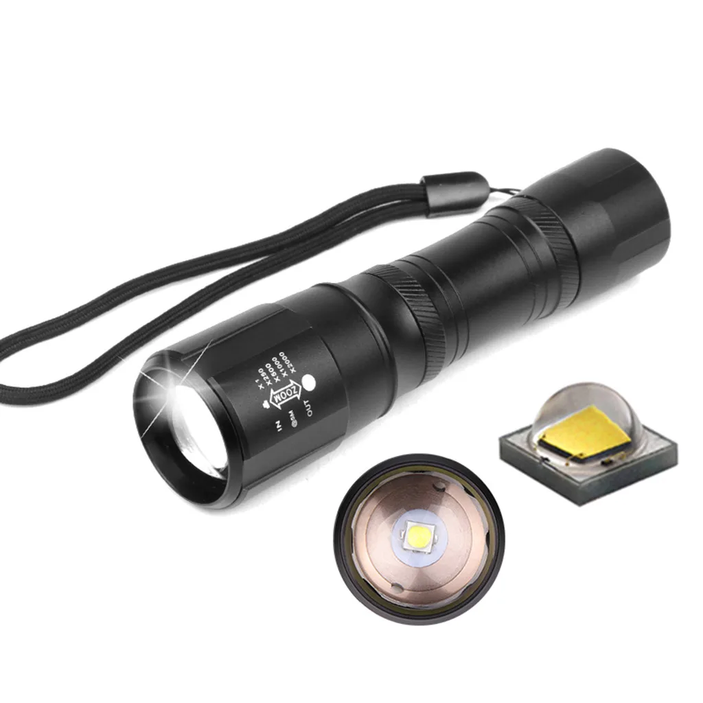 XPL V6 18650 5 режимов светодиодный супер яркий usb фонарик мини открытый кемпинг фонарь