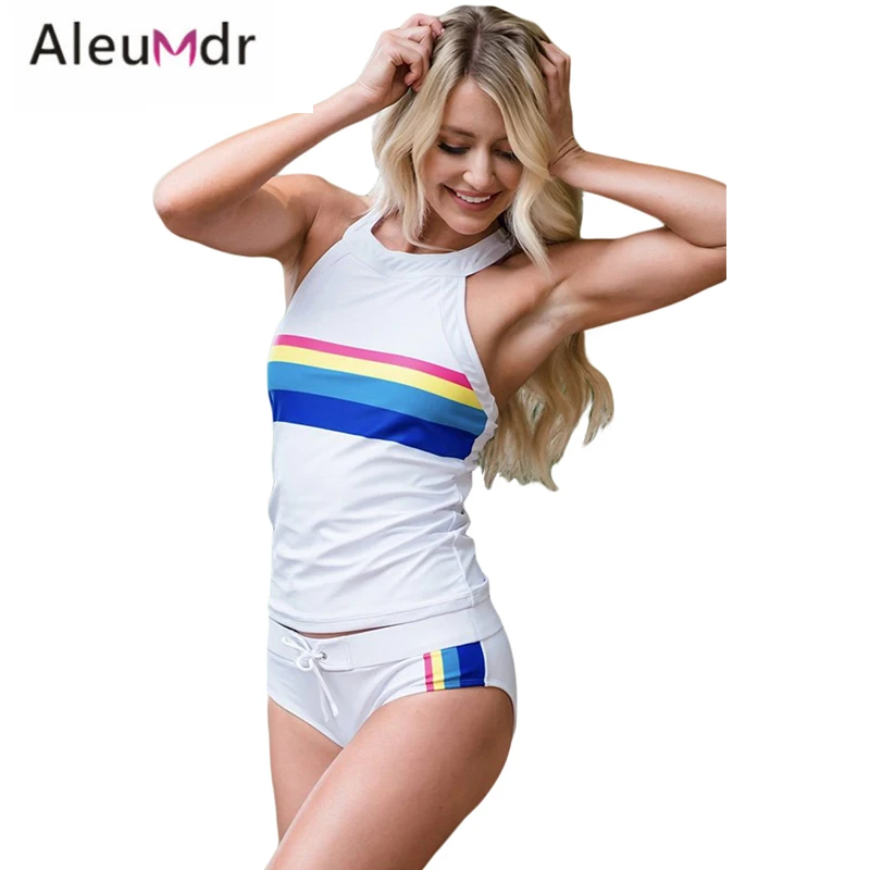 Aleumdr 2019 новый купальник из двух частей Ретро Сиднейский спортивный Танкини