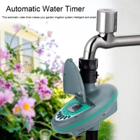 garden automatic watering timer with lcd display plant watering irrigation kit with drip irrigation timer controller 15m 15drip