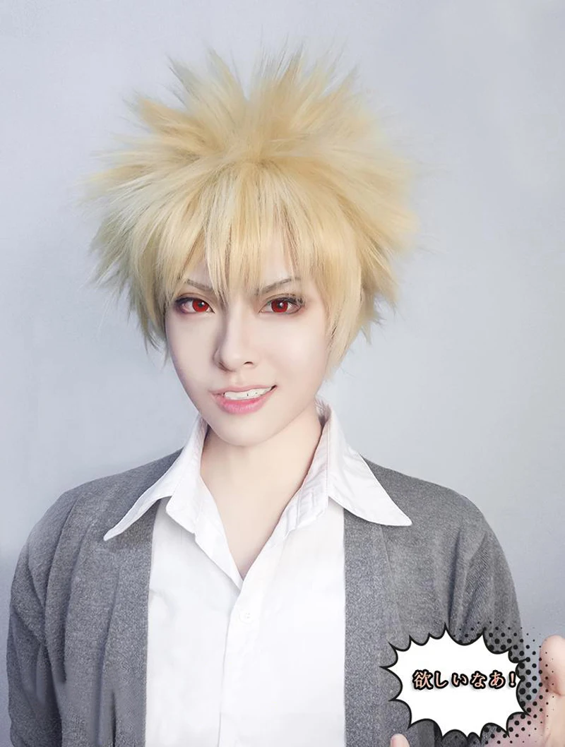 С героями из мультфильма Мой герой Академии Баку без Bakugou Katsuki Bakugo короткий