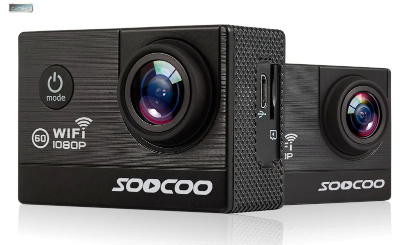 Новинка SOOCOO C20 wifi 1080 P Full HD 12MP Экшн-камера, спортивные HD DV Водонепроницаемая 170 широкоугольная камера